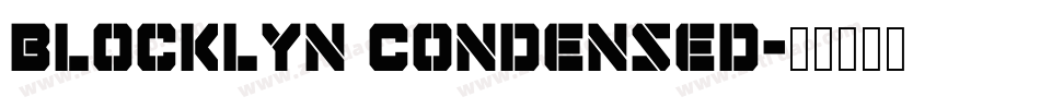 Blocklyn Condensed字体转换
